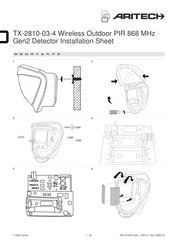 Aritech TX-2810-03-4 Manuel D'installation