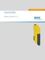 SICK Flexi IO XTDI1 Notice D'instructions