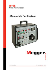 Megger B10E Manuel De L'utilisateur