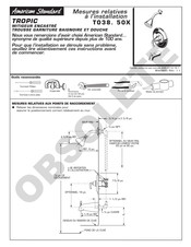 American Standard TROPIC T038.50X Installation