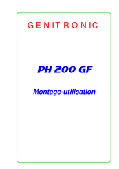 GENITRONIC PH 200 GF Montage-Utilisation