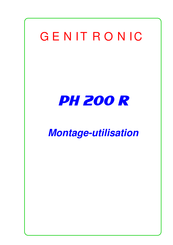 GENITRONIC PH 200 R Montage-Utilisation