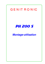 GENITRONIC PH 200 SD Montage-Utilisation