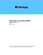NetApp SG6000 Mode D'emploi