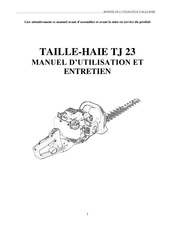 BLUE BIRD INDUSTRIES TJ 23 Manuel D'utilisation Et Entretien