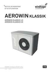Windhager AEROWIN KLASSIK 4.5 Notice De Montage Et D'utilisation