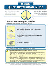 D-Link ANT24-0700 Guide D'installation Rapide