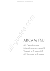 Arcam FMJ AV8 Mode D'emploi