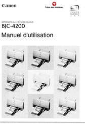 Canon BJC-4200 Manuel D'utilisation