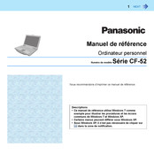 Panasonic CF-52 Serie Manuel De Référence