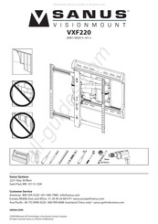 Sanus VisionMount VXF220 Manuel D'instructions