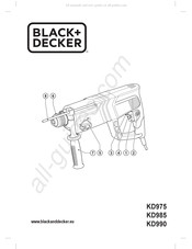 Black & Decker KD985 Traduction Des Instructions D'origine