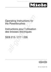 Miele SEB 226 Instructions Pour L'utilisation