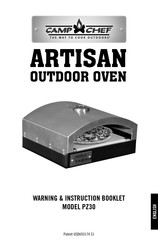 Camp Chef ARTISAN PZ30 Livret D'instructions