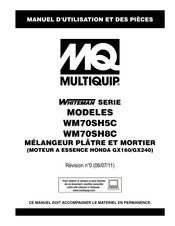 MULTIQUIP Whiteman WM70SH5C Manuel D'utilisation Et De Pièces