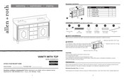 Allen + Roth Whitney LWS60DVAG Mode D'emploi