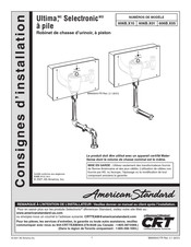 American Standard Ultima 606B 05 Serie Consignes D'installation