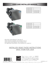 Venmar A180E75RT Serie Guide D'installation Et D'utilisation