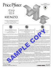 Price Pfister KENZO 49 Serie Manuel D'instructions