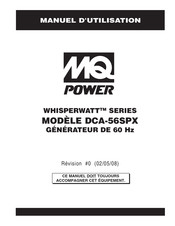 MQ Power WHISPERWATT DCA-56SPX Manuel D'utilisation