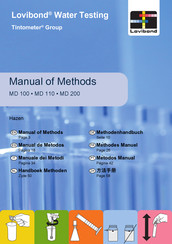 Lovibond Tintometer MD 100 Manuel D'instructions