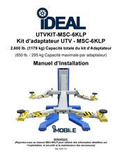 IDEAL UTVKIT-MSC-6KLP Manuel D'installation