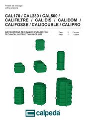 Calpeda CAL230 GQRM 10 Instructions D'utilisation