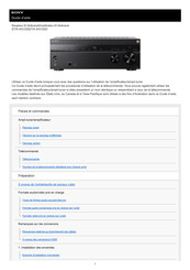 Sony STR-AN1000 Guide D'aide
