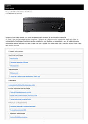 Sony TA-AN1000 Guide D'aide