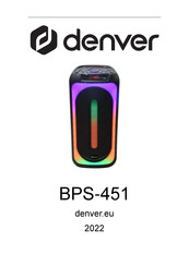 Denver BPS-451 Mode D'emploi