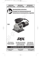 Skil 7292 Consignes De Fonctionnement/Sécurité
