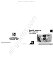 Kodak Advantix Auto Camera T30 Mode D'emploi