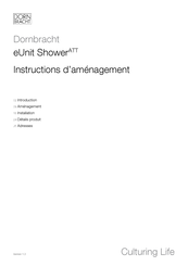 Dornbracht eUnit Shower Instructions D'installation