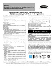 Carrier 59SC2D Instructions D'installation Et D'entretien