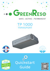 GreenReso TP 1000 Manuel D'instructions