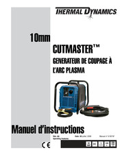 Thermal Dynamics CUTMASTER 10mm Manuel D'instructions