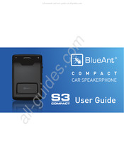 Blueant S3 COMPACT Mode D'emploi