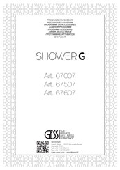 Gessi Shower G 67007 Instructions D'installation