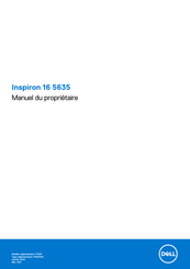 Dell Inspiron 16 5635 Manuel Du Propriétaire