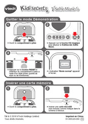 VTech KidiSecrets Selfie Music Guide Rapide