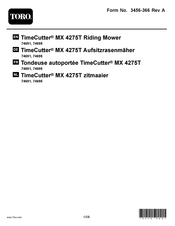 Toro TimeCutter MX 4275T Manuel De L'utilisateur