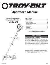 Troy-Bilt TB590 EC Manuel De L'utilisateur