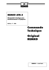 REMKO ATR-3 Instructions D'emploi