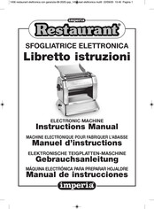 Imperia Restaurant Manuel D'instructions