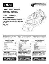 Ryobi SwiftClean PCL756 Manuel D'utilisation