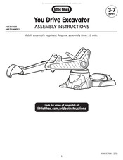 Little Tikes You Drive Excavator Instructions De Montage