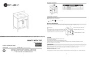 Whalen WF30CVG Instructions D'assemblage