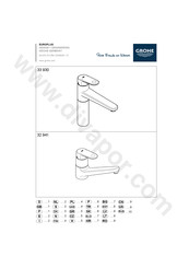 Grohe EUROPLUS 33 930 Instructions D'installation