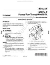 Honeywell TRADELINE HE220B Instructions D'installation