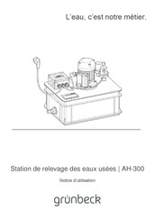 Grunbeck AH-300 Notice D'utilisation